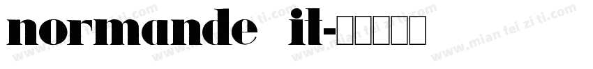 normande it字体转换